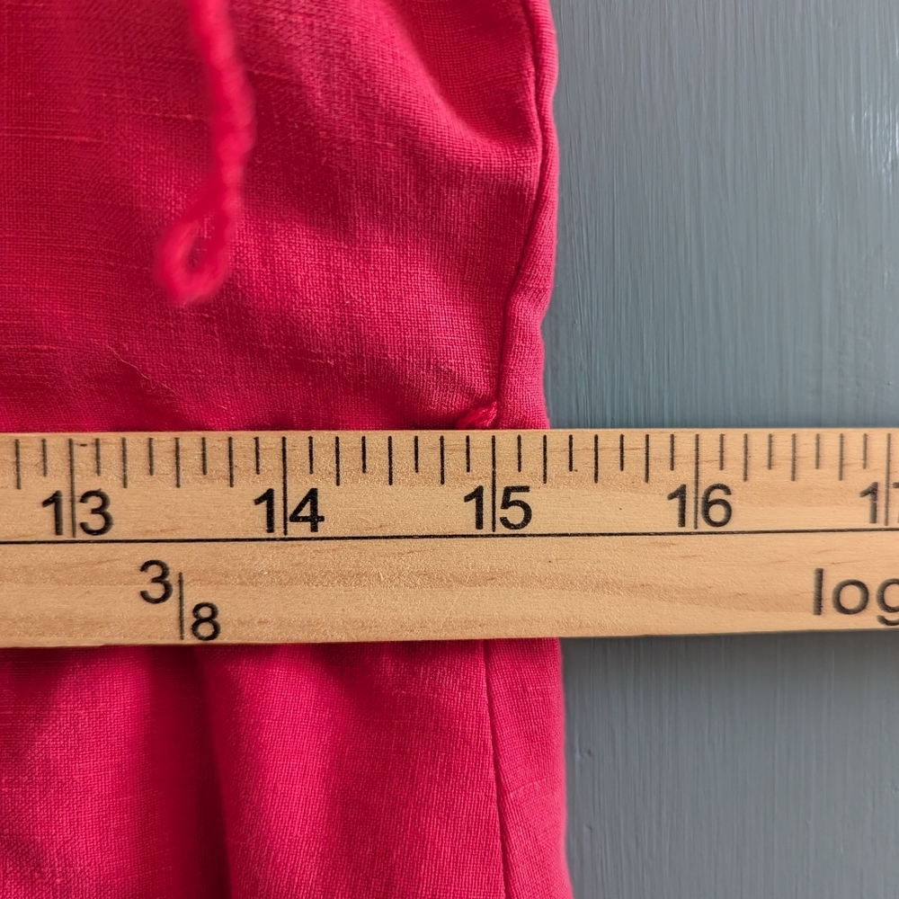 NWT Silk Linen Maxi 8 Dress Fuschia Sleeveless Jones NY Resort Summer Wedding - Picture 11 of 14